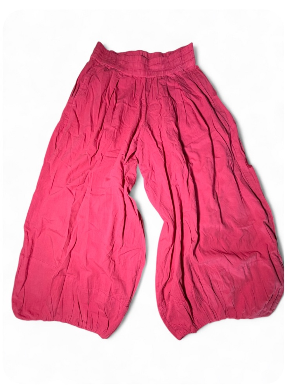 Free People Moonflower Pull-On Balloon Pants Pink M NWOT $98 - Picture 2 of 5